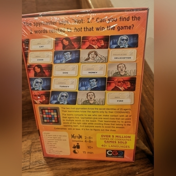 CODENAMES is a social word-guessing game, games night, award winning, ca… - Picture 4 of 6